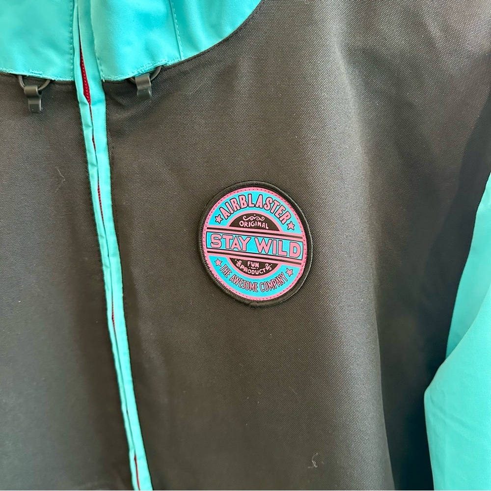 AIR BLASTER Snowboarding Freedom Pullover Jacket GNU Unreal Collaboration Size L - Picture 2 of 9